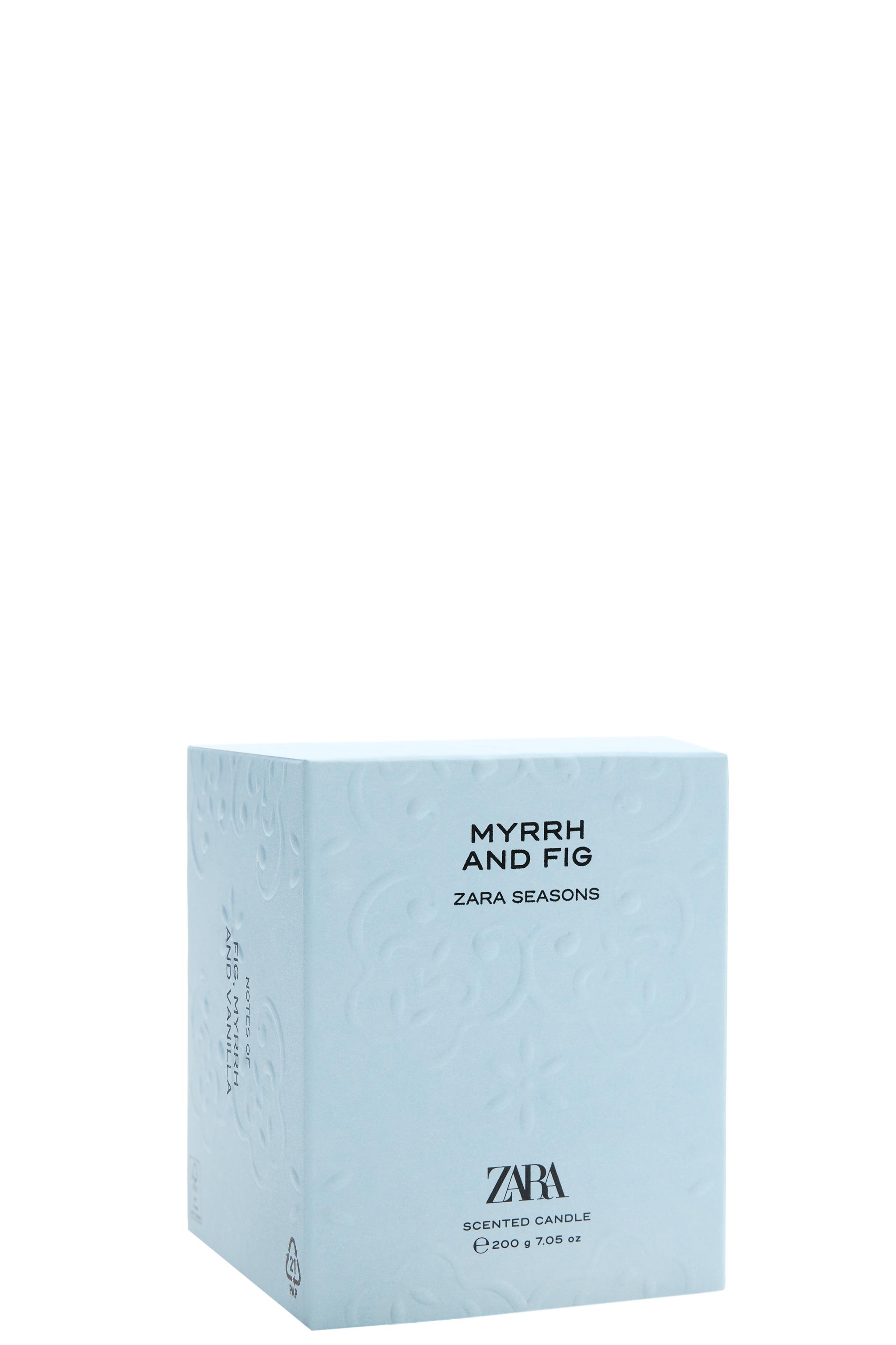 MYRRH AND FIG SCENTED CANDLE 200G (7.05 OZ) — TINTED LEATHER (alternate view)
