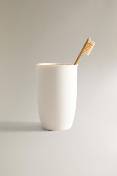 CERAMIC TOOTHBRUSH HOLDER - White by Zara - Image 4