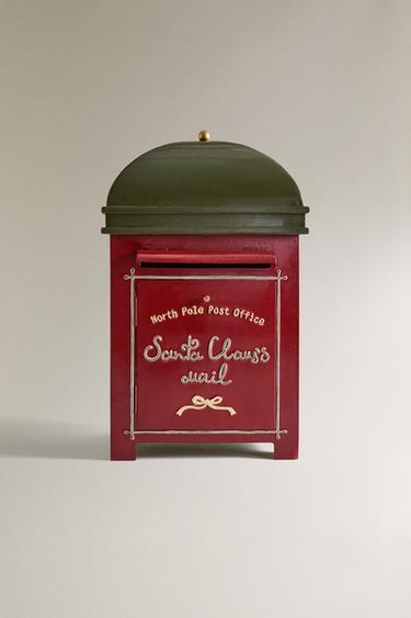 DEKO-BRIEFKASTEN WEIHNACHTSMANN WEIHNACHTEN - Rot von Zara