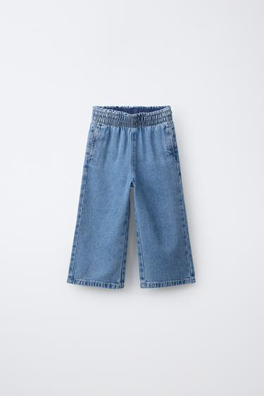 JEANS WIDE LEG - Azul medio de Zara