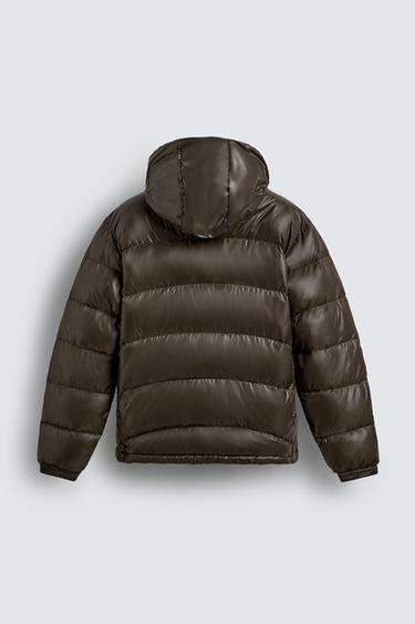 BLOUSON REMBOURRÉ 80% DUVET - 20% PLUME DÉPERLANT ORIGINS - Chocolat de Zara - Image 7