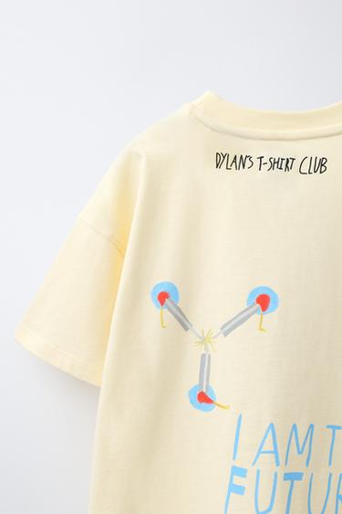 T-SHIRT ILLUSTRATION BACK TO THE FUTURE© X DYLAN´S T-SHIRT CLUB X ZARA - Jaune de Zara - Image 3