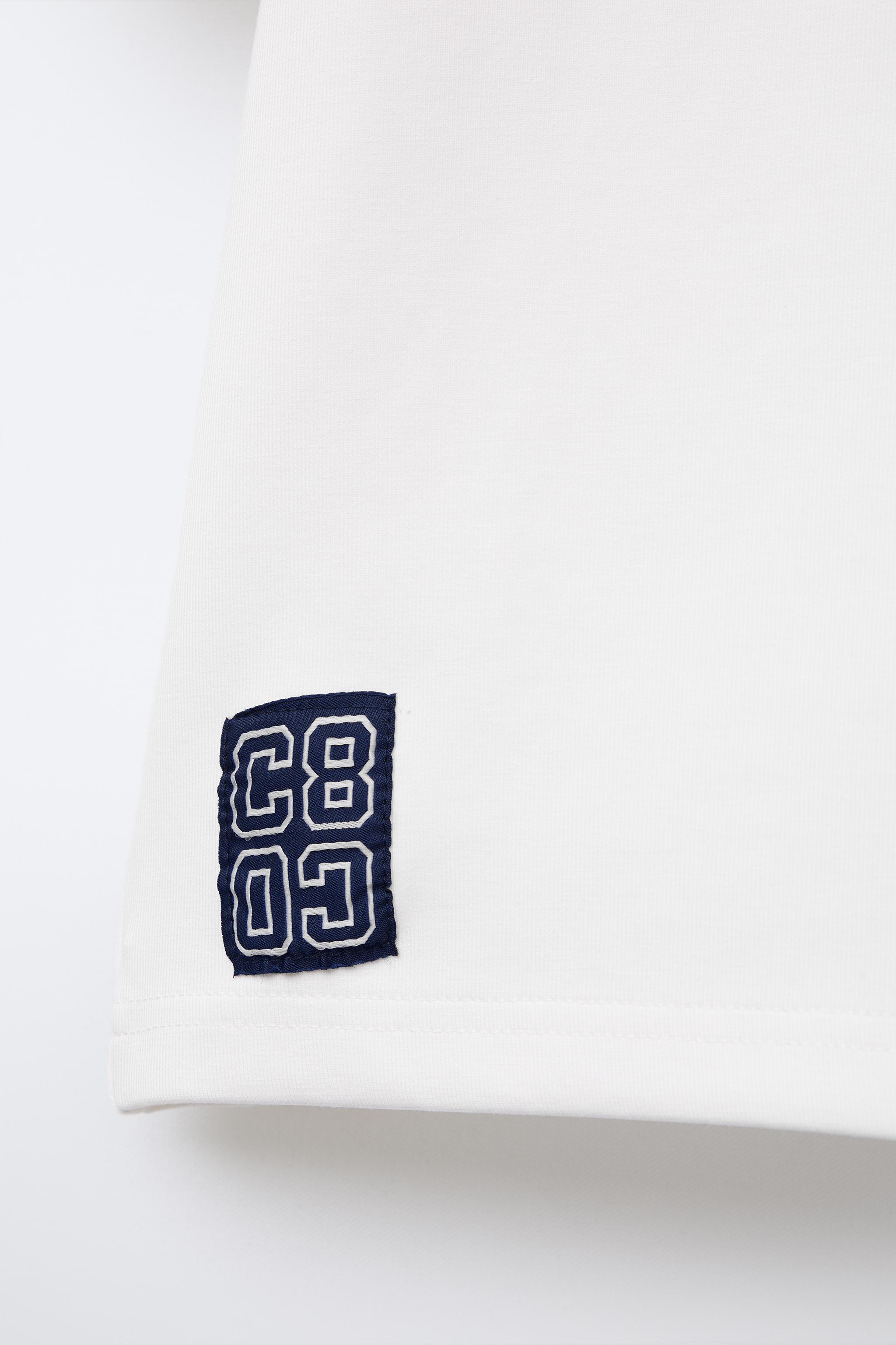 VARSITY T-SHIRT - White | ZARA United States