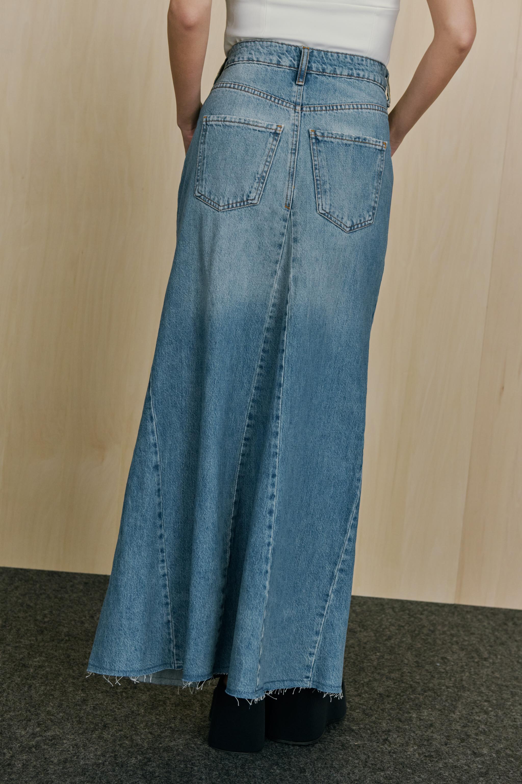 ZW COLLECTION デニムスカート - ブルー | ZARA Japan / 日本