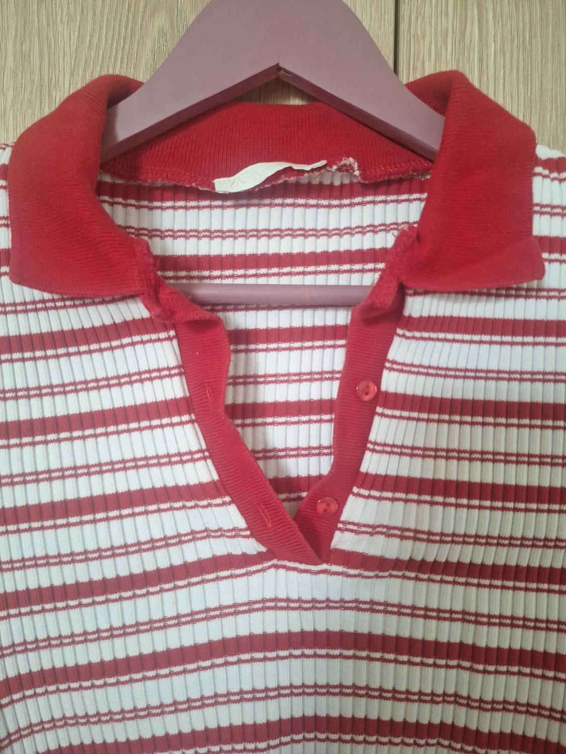 STRIPED RIBBED POLO SHIRT - Image 3