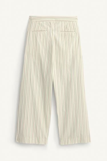LIMITED EDITION STRIPED PYJAMA-STYLE TROUSERS - striped by Zara - Image 7