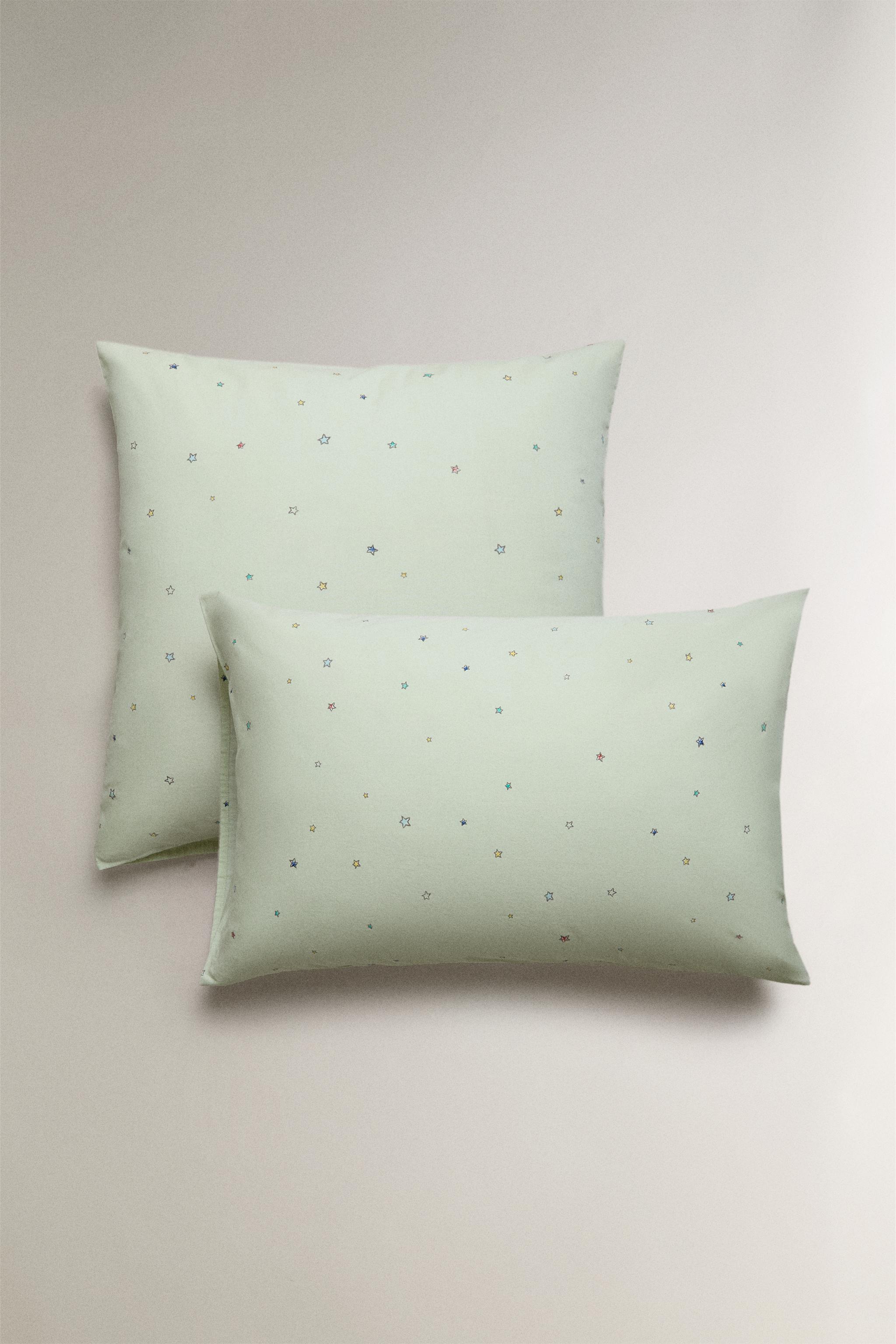 TAIE D’OREILLER ENFANT COTON ÉTOILES