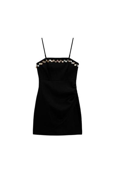VESTIDO MINI ABALORIOS