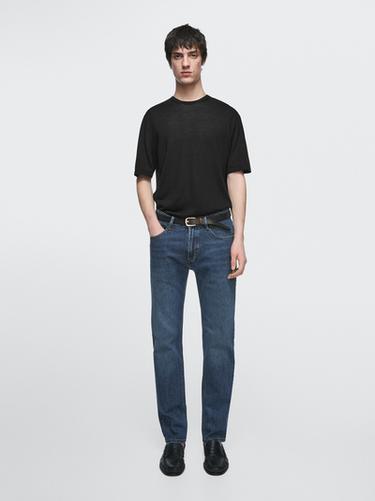 Jeans slim fit - Azul de Zara