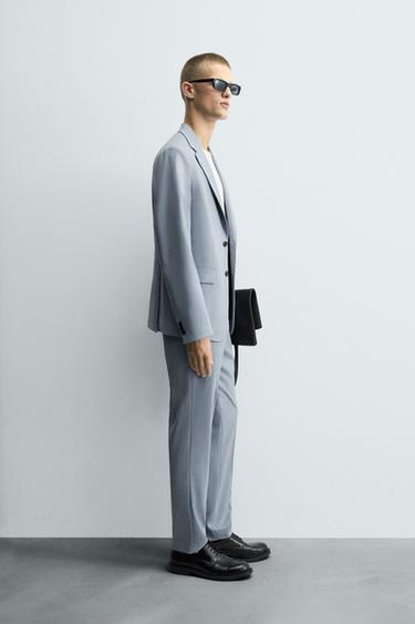 SLIM FIT SUIT TROUSERS - Sky blue by Zara - Image 3
