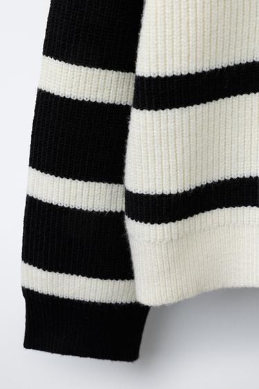 STRIPED KNIT SWEATER - striped by Zara - Image 3