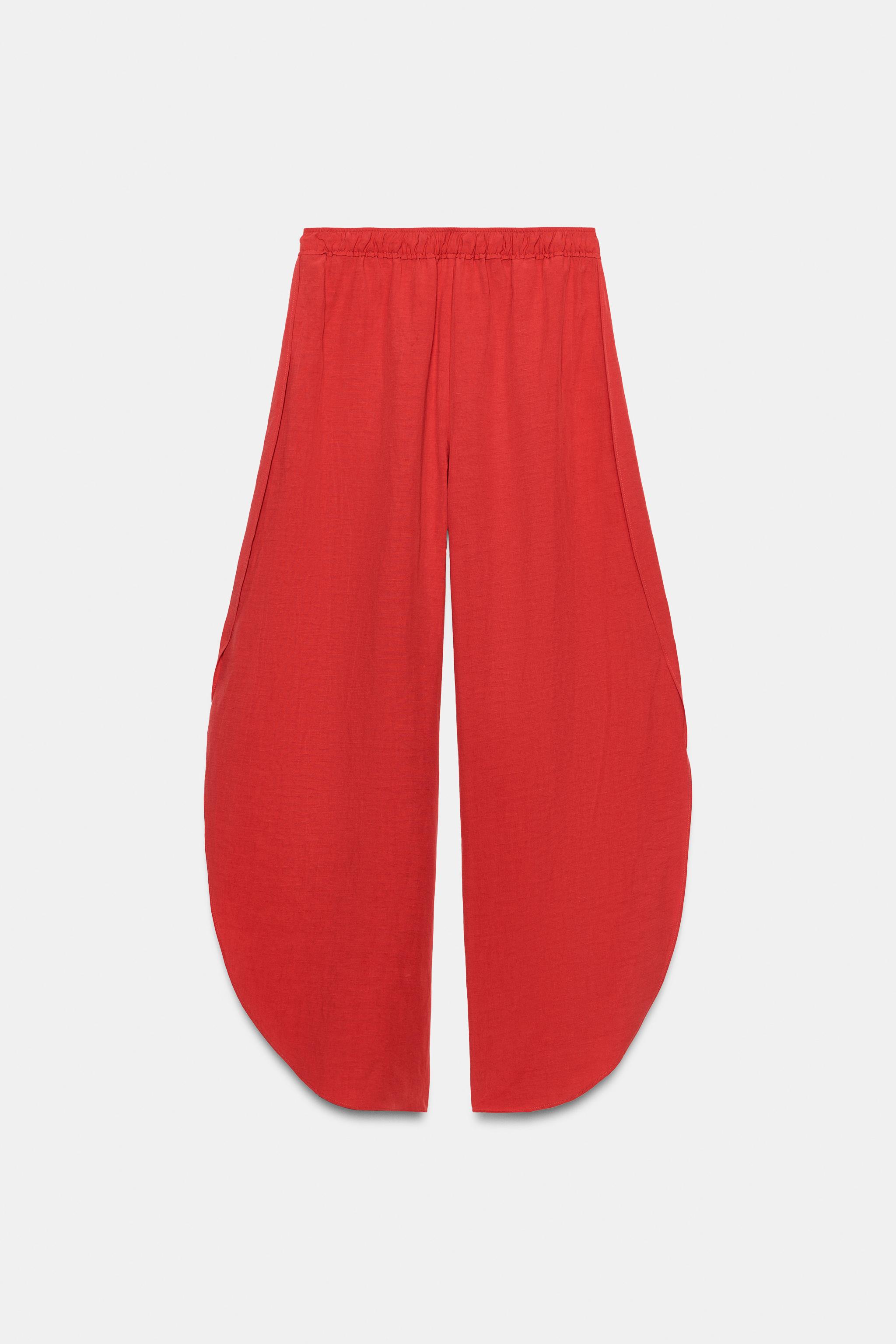 Женские брюки Zara ZW COLLECTION VENTED TROUSERS — фото 5