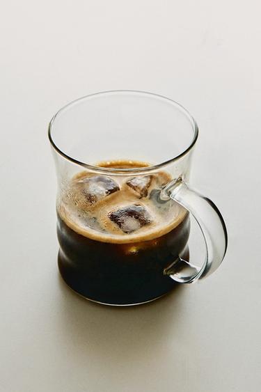 BOROSILICATE GLASS MUG WITH RAISED DESIGN - Transparent by Zara - Image 5