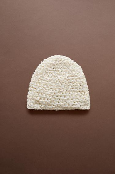 Textured Ribbon Beanie - STUDIO — Oyster-white 1