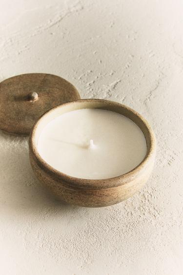 (220 G) INCENSE LEATHER SCENTED CANDLE - Bronze by Zara - Image 5