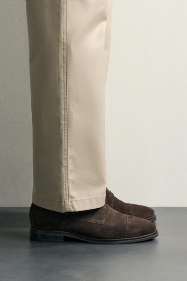 LEATHER DRESS SHOES - Brown by Zara - Image 0