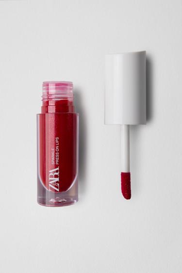 SPARKLE PRESS ON LIPS - Matte Lipstick with Sparkle - Cherry by Zara - Image 1