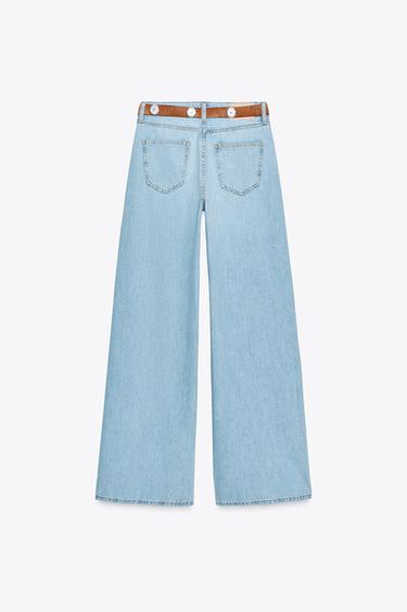 JEANS Z.04 STRAIGHT TAILLE HAUTE FULL LENGTH - Bleu moyen de Zara - Image 5