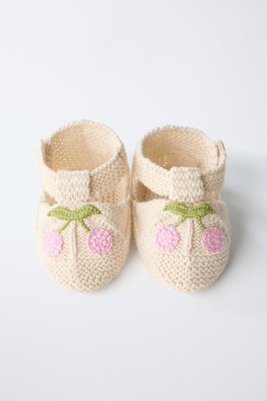 CHERRY COTTON BOOTIES - Ecru White by Zara - Image 5