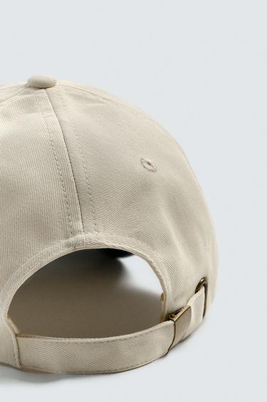 CASQUETTE À INSCRIPTION BRODÉE - Écru de Zara - Image 7