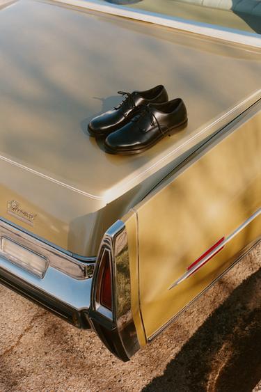 Zara LEATHER DRESS SHOES - Black