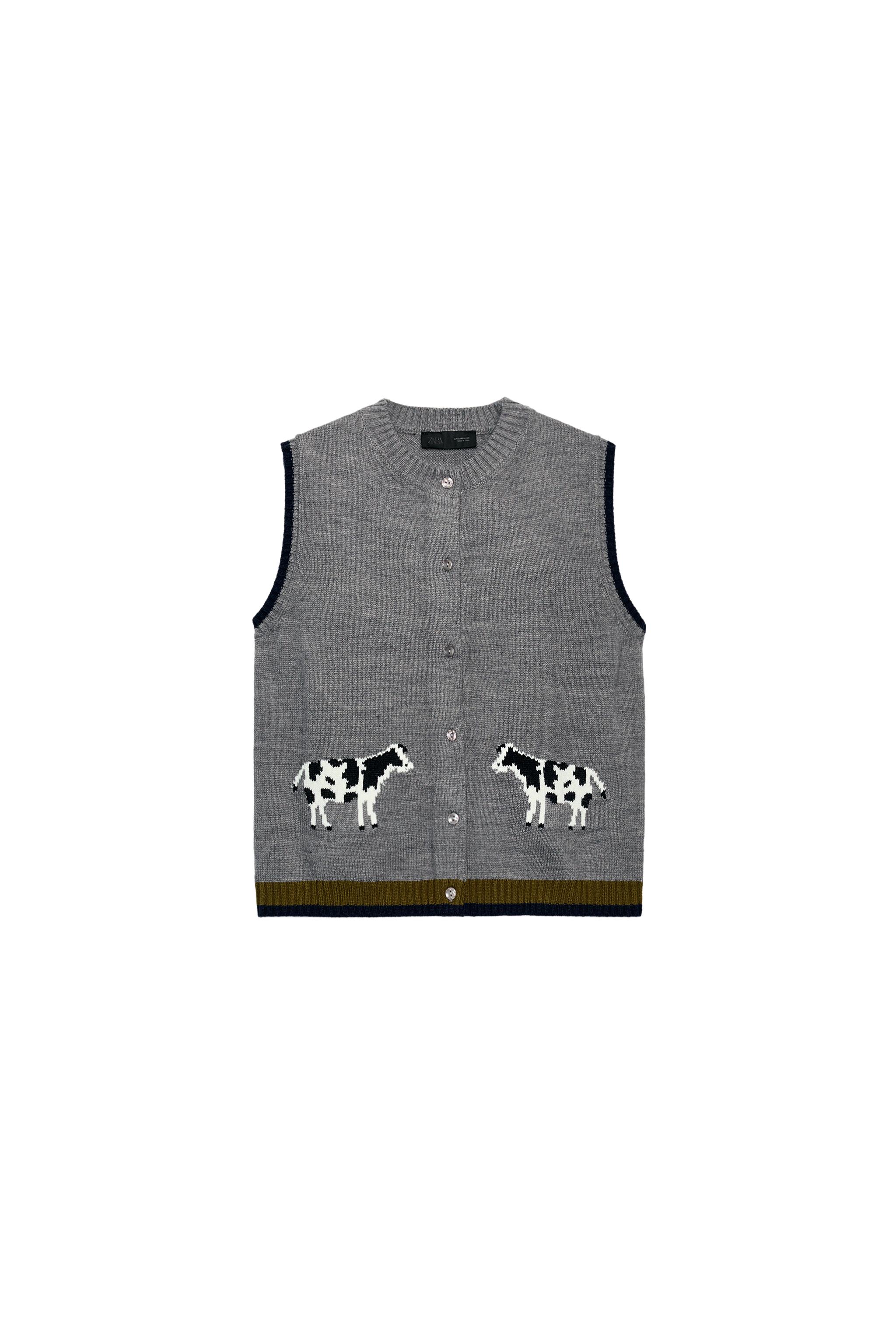 CHALECO PUNTO JACQUARD ANIMAL