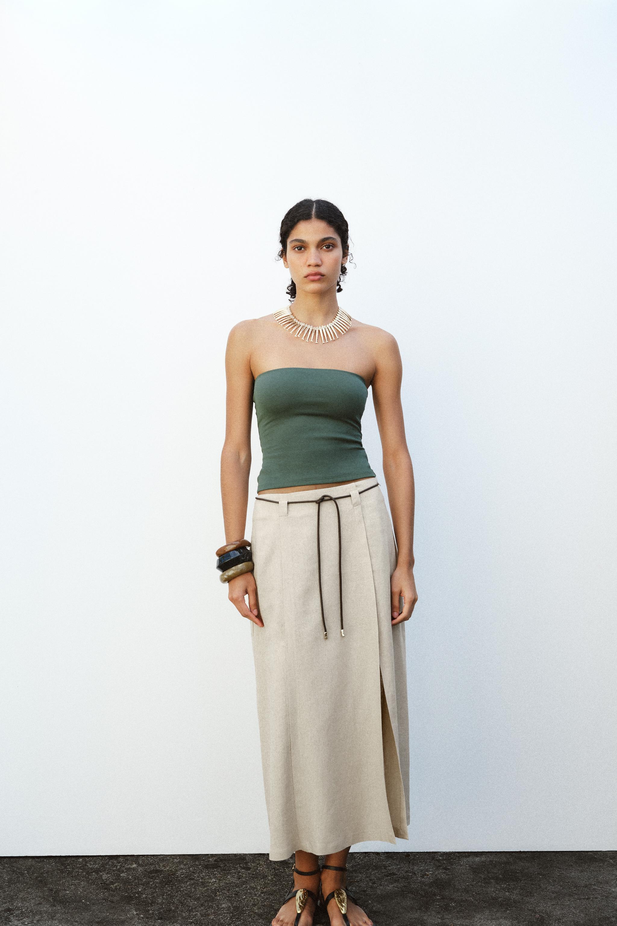 ストラップレストップス - ブラック | ZARA Japan / 日本
