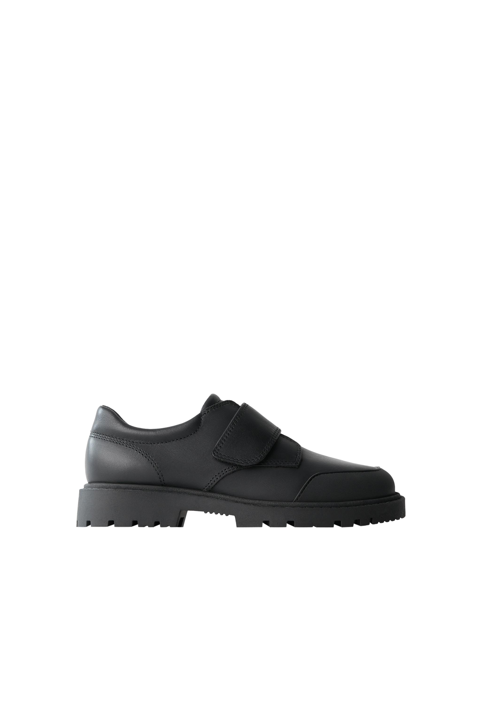 LEATHER SCHOOL SHOES - Black | ZARA Singapore