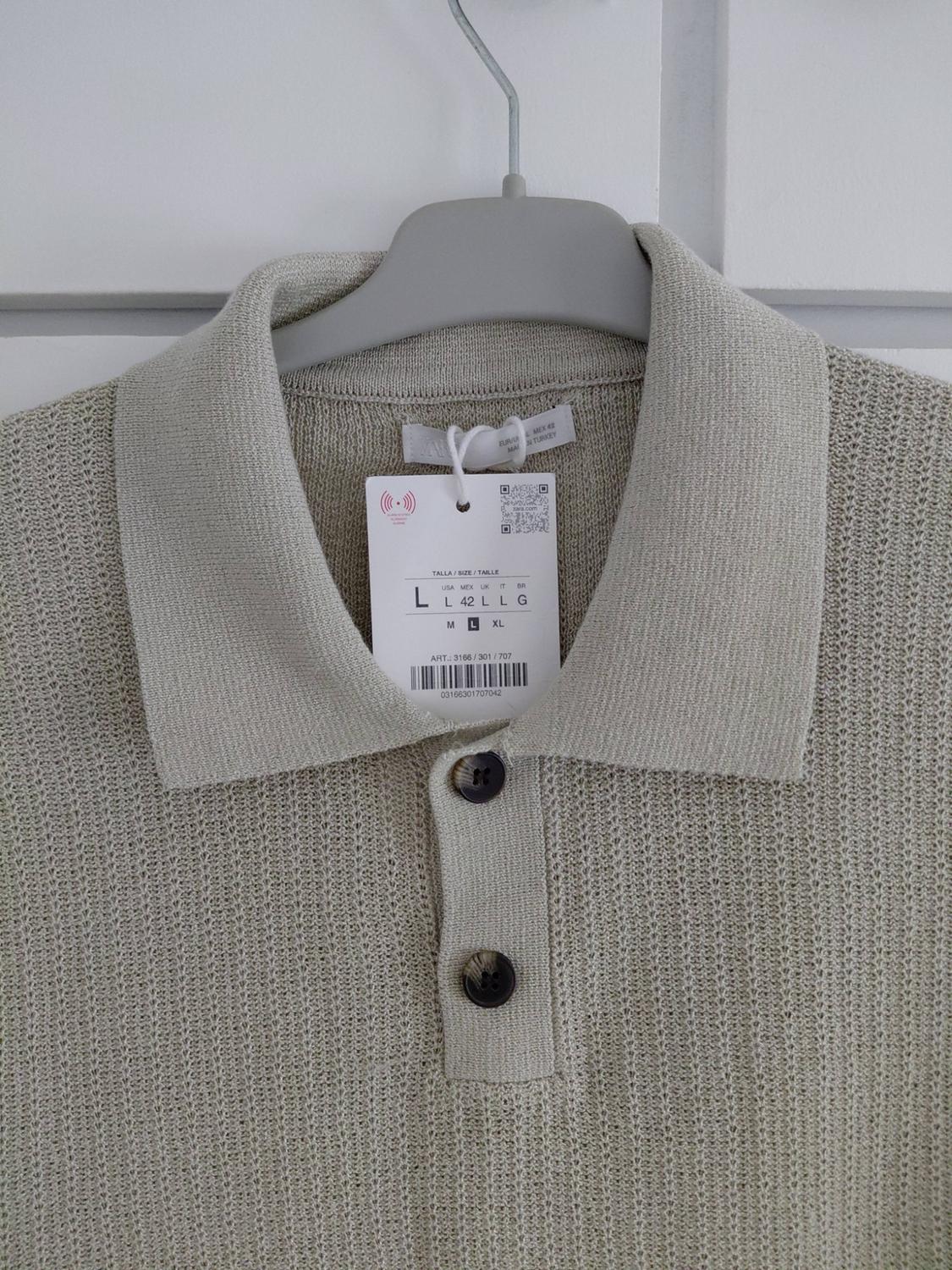 REGULAR FIT KNIT TEXTURED POLO SHIRT - Image 2