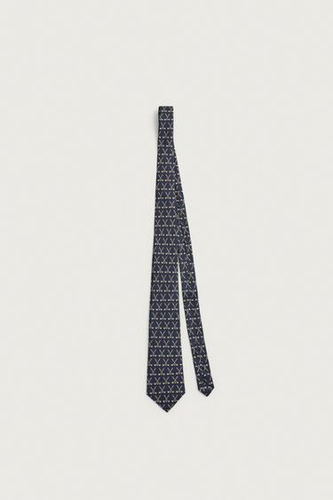 CORBATA 100% SEDA JACQUARD GOLF - Marino de Zara