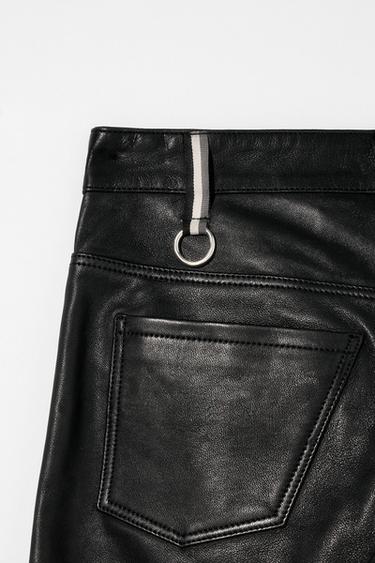 LEATHER TROUSERS BOBBY GILLESPIE X ZARA - Black by Zara - Image 3