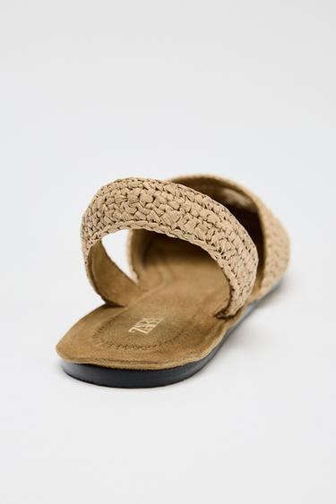 BRAIDED SLINGBACK SHOES - Beige by Zara - Image 4