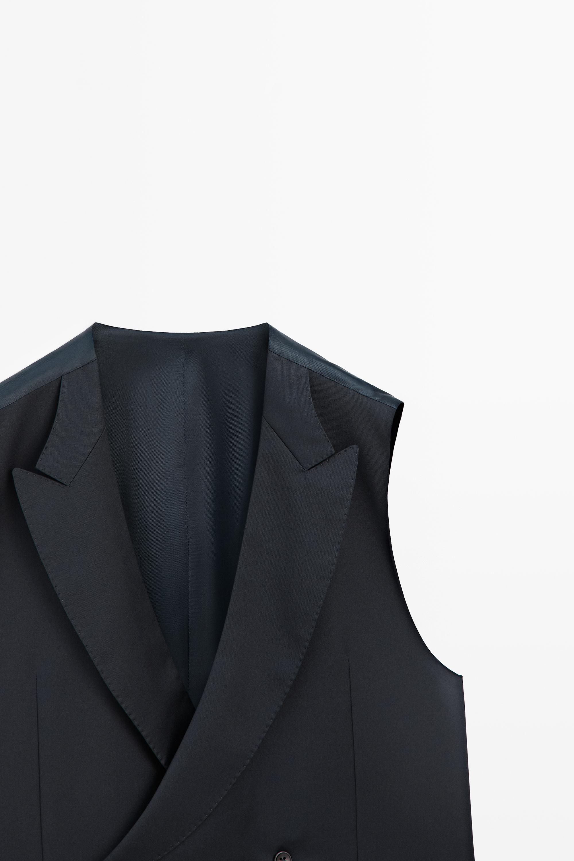 Gilet de costume en laine froide