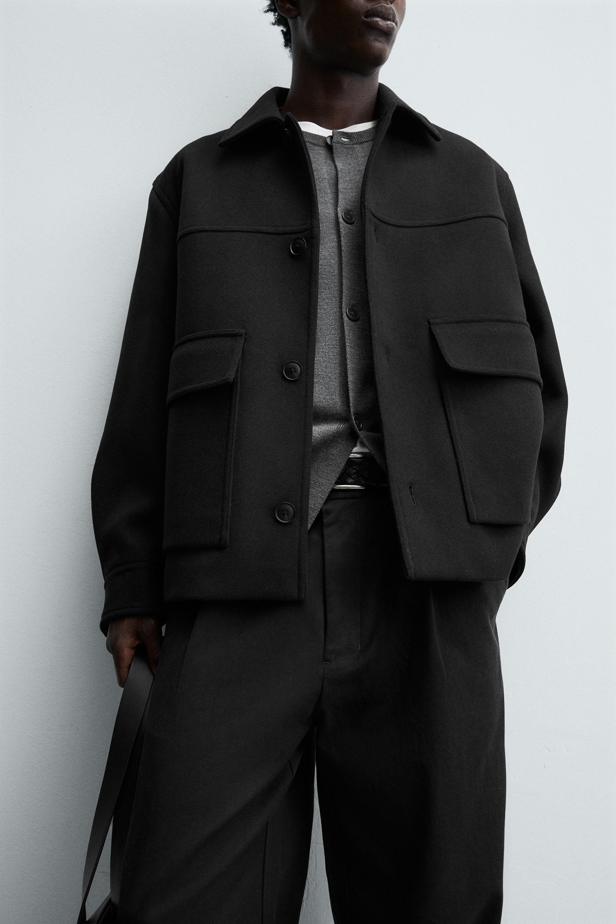 REGULAR FIT POCKET OVERCOAT