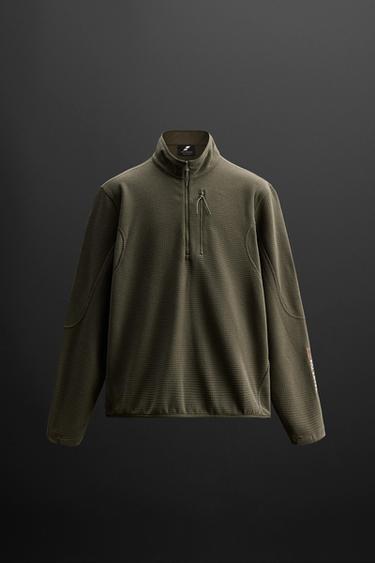 POLARTEC © ZIP-UP SWEATSHIRT - Green by Zara