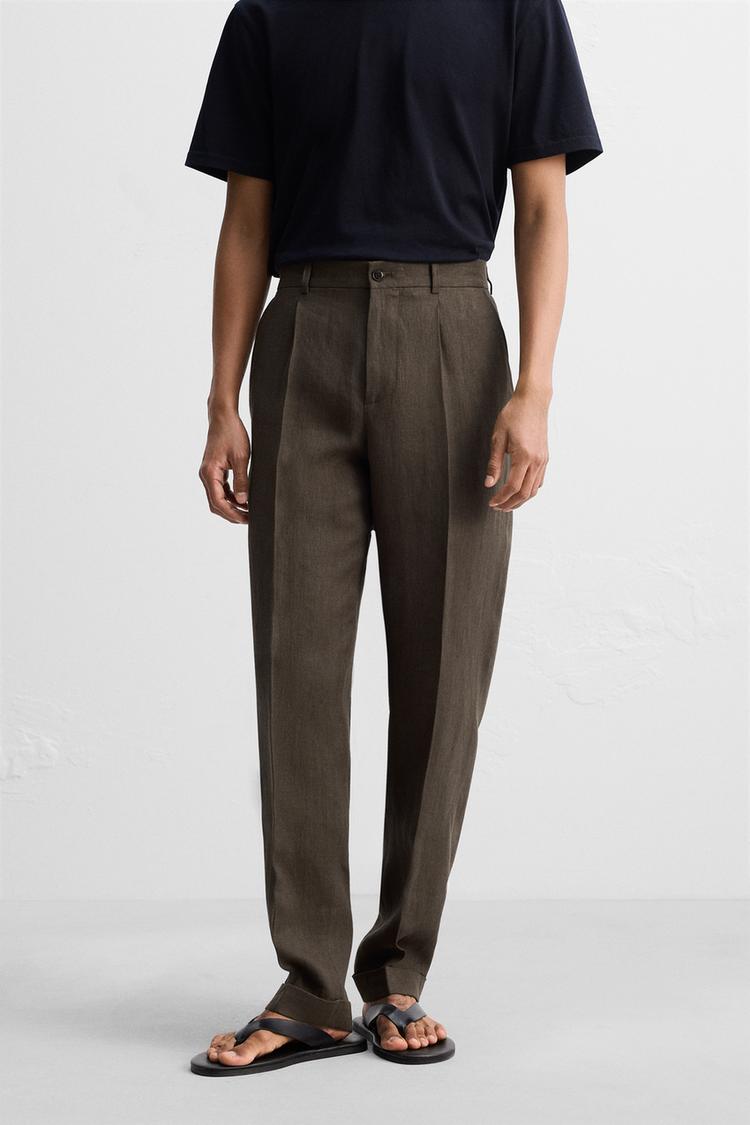 PANTALÓN TRAJE 100% LINO
