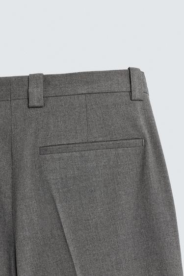 FLOWING WIDE-LEG TROUSERS - Grey by Zara - Image 8