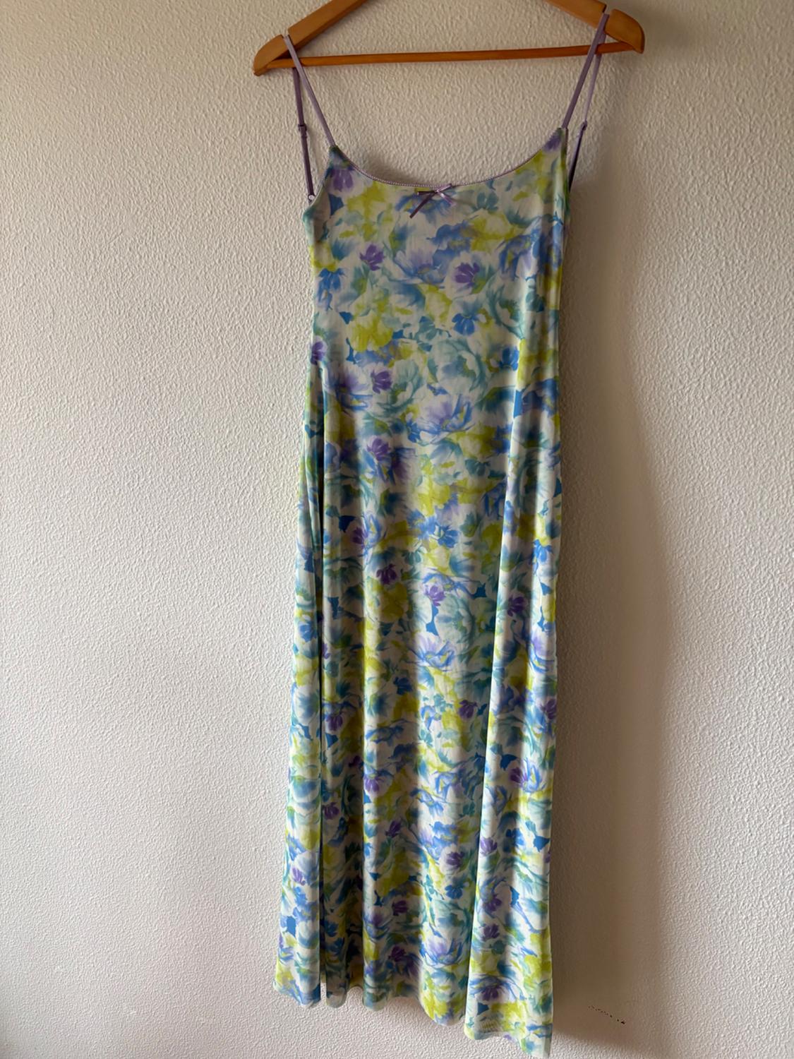 PRINTED TULLE MIDI DRESS WITH BOW - Image 5
