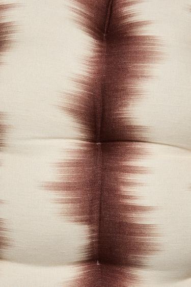Zara OMBRÉ LINEN SEAT CUSHION X COLLAGERIE - Beige-brown