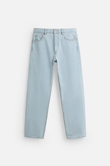 REGULAR STRAIGHT-LEG JEANS - Light blue by Zara