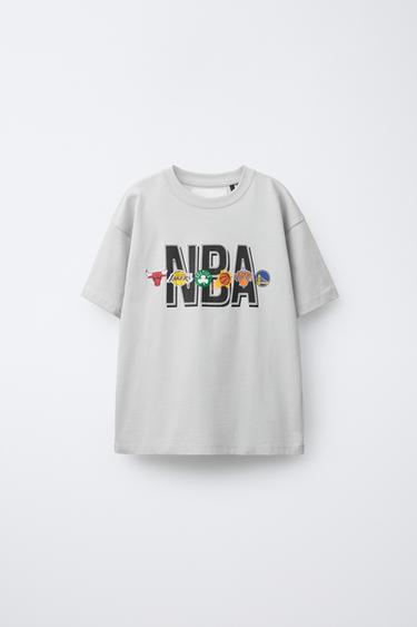 Zara NBA TEAMS PRINTED T-SHIRT - Gray / Blue