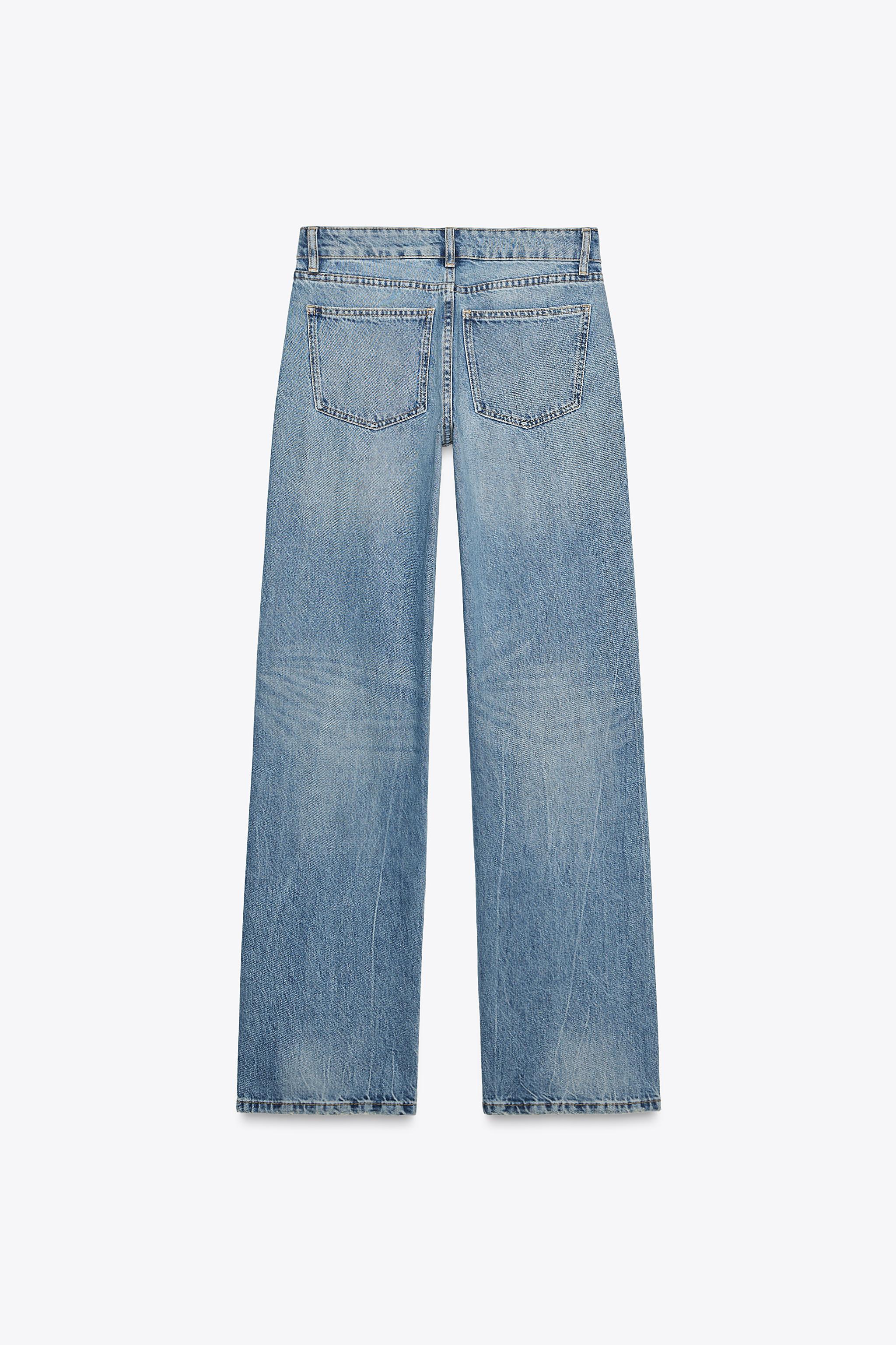 JCAESAR DENIMS ローライズ ワイドレッグパンツ サーベルカット