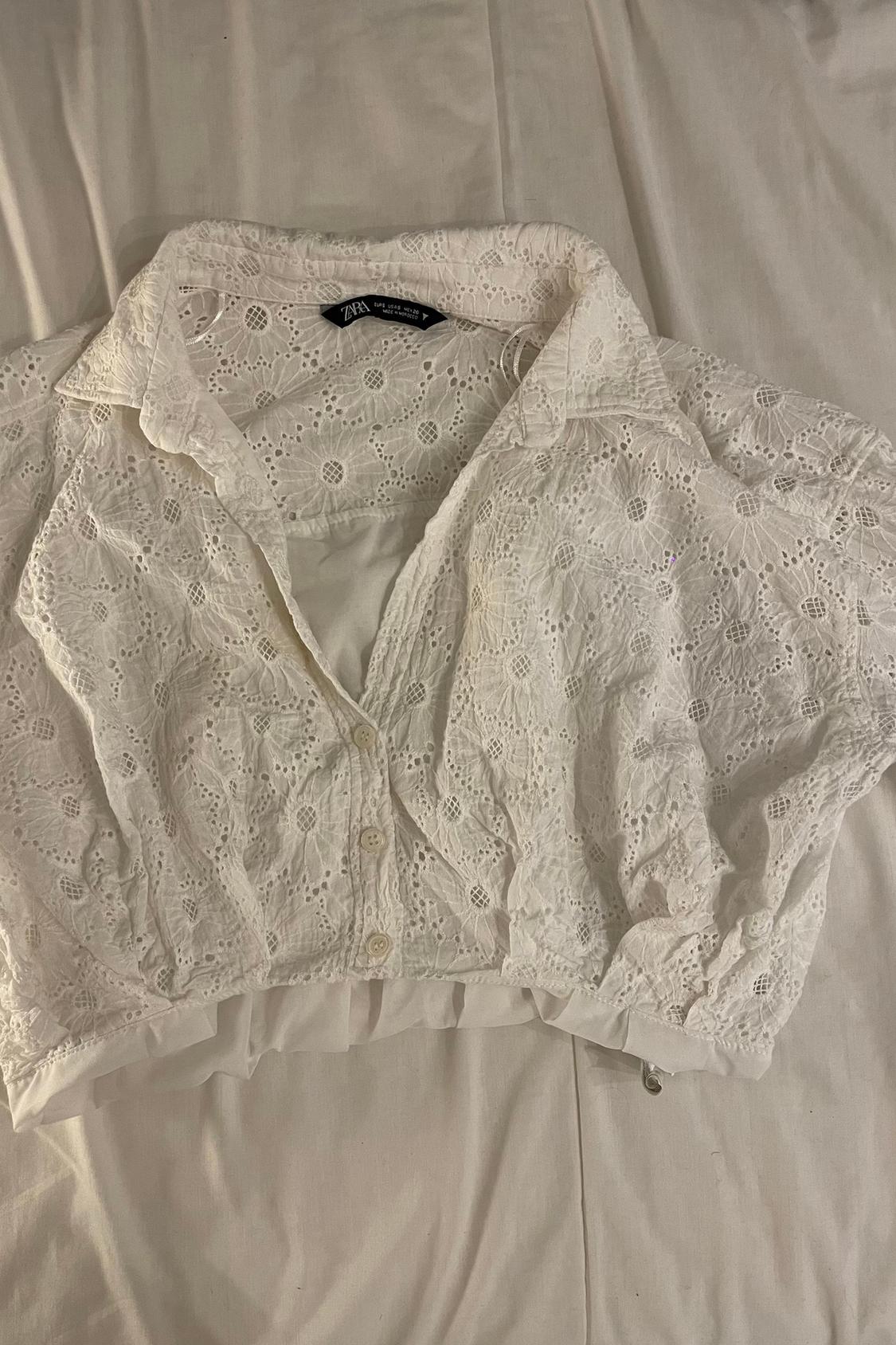 SHIRT WITH CUTWORK EMBROIDERY