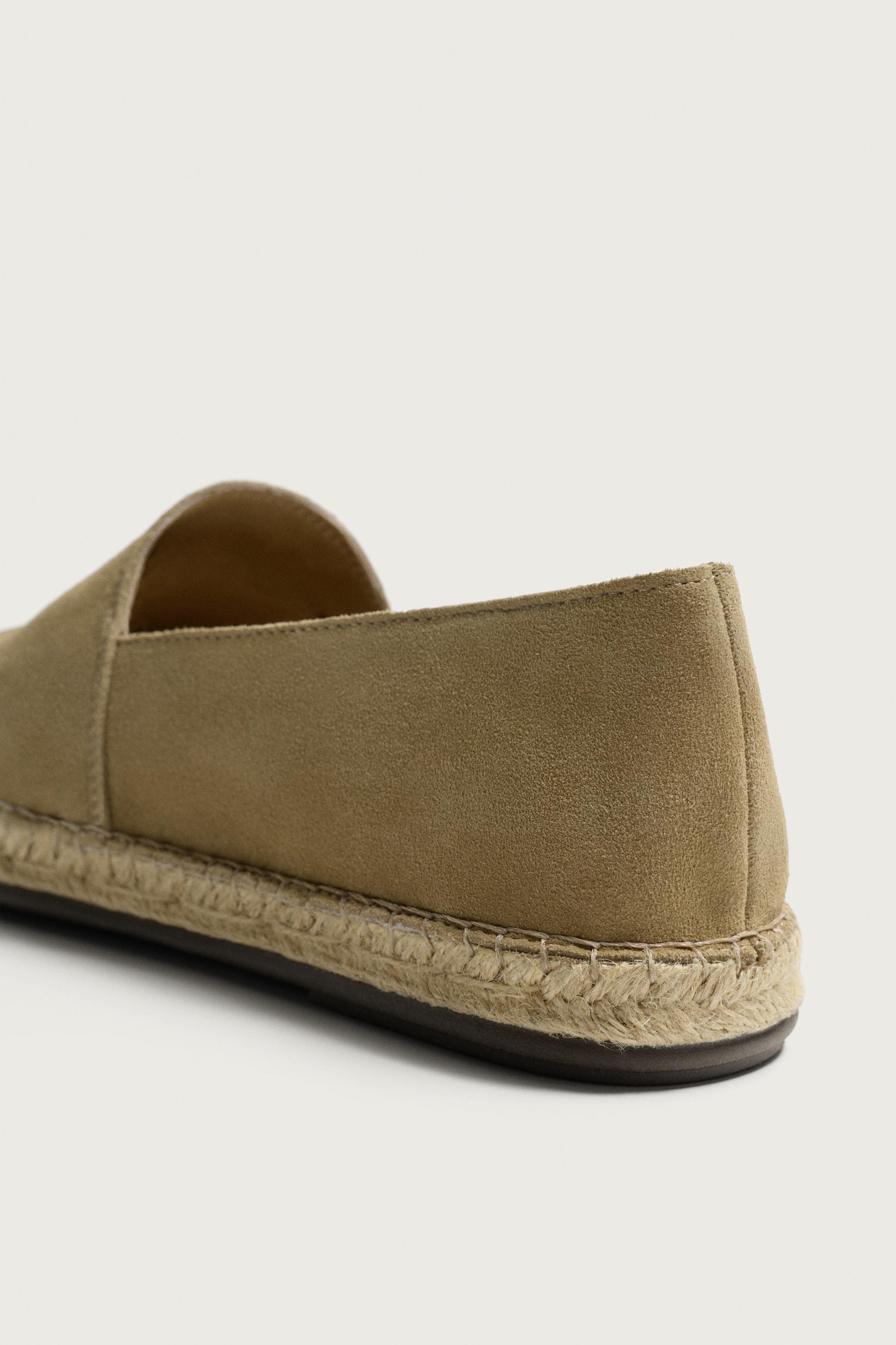 Обувь Zara LEATHER ESPADRILLES — фото 6