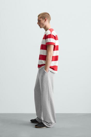 RELAXED FIT HOODIE TRACKSUIT - BORDEAUX/ECRU by Zara - Image 0