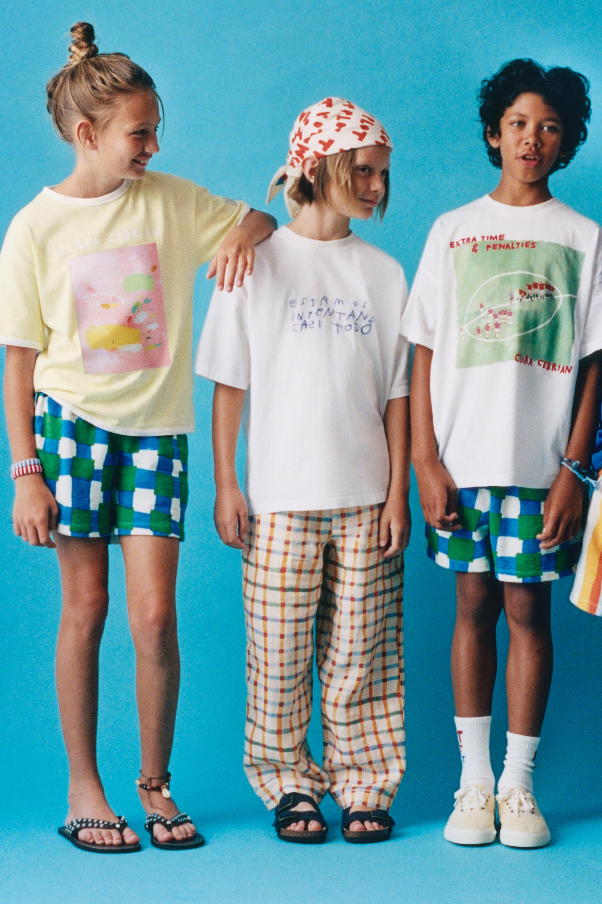 CLARA CEBRIAN © PLAID SHORTS