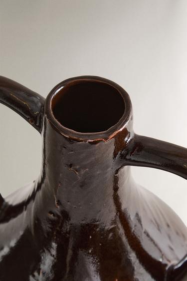 BROWN CERAMIC VASE - Brown by Zara - Image 2