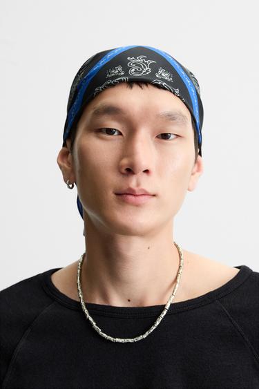 BANDANA ESTAMPADO PAISLEY - Azulón de Zara - Imagen 0
