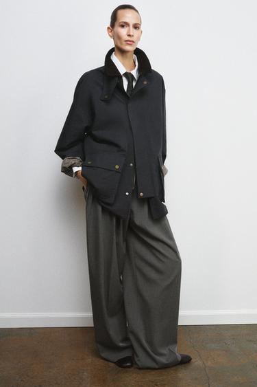 TRENCH CAPUCHE COL CONTRASTE ZW COLLECTION LIMITED EDITION - Bleu de Zara - Image 5