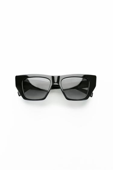 ACETATE CAT EYE SUNGLASSES - Black by Zara